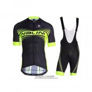 2021 Maillot Cyclisme Nalini Noir Jaune Manches Courtes et Cuissard (5)